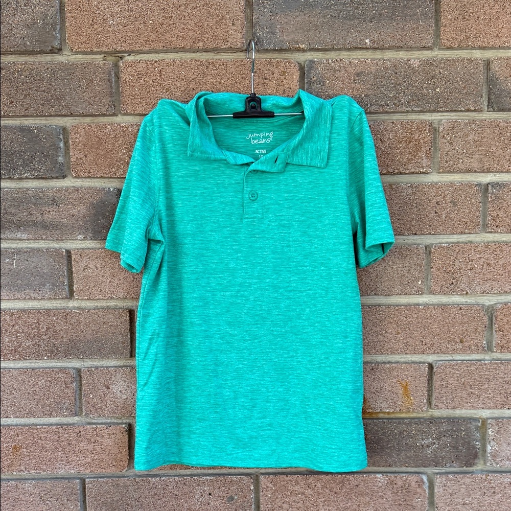 Jumping Beans Aqua Kids Polo Shirt Size 10
